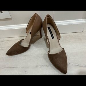 French connection brown heels
